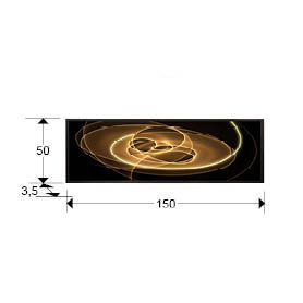 TRAZADOS - LED LIGHT ART 50x150