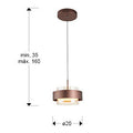 NATURE - LAMP 1L DARK BRONZE