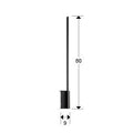 STICK - BLACK WALL LAMP 3L