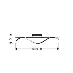 Boa 307642 Black Ceiling Lamp