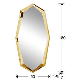 ·LONDON· MIRROR, GOLD