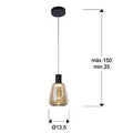 CARISA - LAMP 1 L BLACK