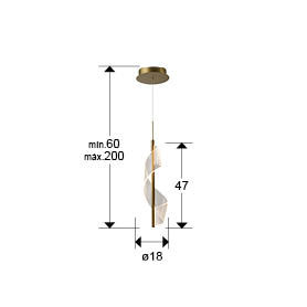 VELAS- LAMP 1L, GOLD