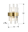 ·GRACE· Wall Lamp, 2L., Golden