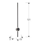 ONLINE - BLACK WALL LAMP 2L