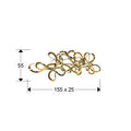 MEDUSA - WALL SCULPTURE - GOLDEN STEEL