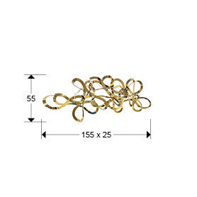 MEDUSA - WALL SCULPTURE - GOLDEN STEEL