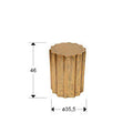 Estriada Golden Side Table