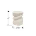 SALOMON - WHITE SIDE TABLE