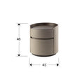 CIRZE- NIGHT TABLE- BEIGE