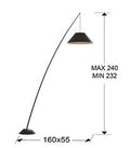 ·JUNCO· FLOOR LAMP, BLACK