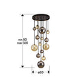 DARK - LAMP 14L BLACK-BRASS