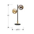DARK - BLACK-BRASS TABLE LAMP 2L