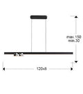 NURIA- LAMP 3L BLACK/CHROME