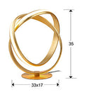 ·LAZAS· TABLE LAMP, GOLD LEAVES Ø30