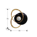 TRIO - WALL SCULPTURE - BLACK/ROSE GOLD