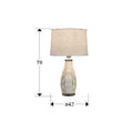 TESSA - TABLE LAMP 1L CERAMIC-WHITE