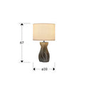 MERLIN - TABLE LAMP 1L CERAMIC-GREY