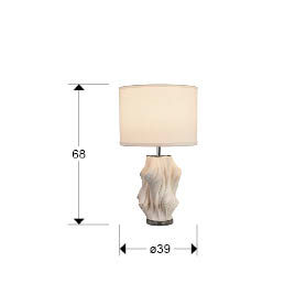 KAOS - TABLE LAMP 1L CERAMIC-WHITE