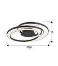 Danza Black Ceiling Lamp D70