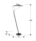 DANZA - BLACK FLOOR LAMP