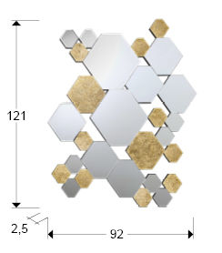 Schuller Nadia 521192 Glass Mirror, Gold Leaf