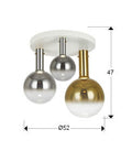Matices Ceiling Lamp 3L Matt White Smoke Gold