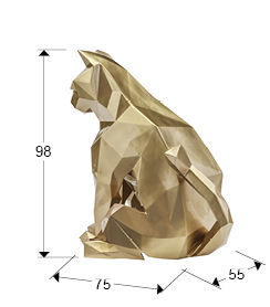 Future Cat 598743 - FUTURE CAT- CAT FIGURE, GOLD