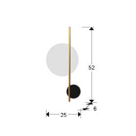 DUO - BLACK/WHITE WALL LAMP 2L