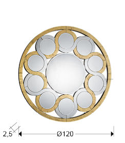 ·ZENDAYA· MIRROR, GOLD, Ø120