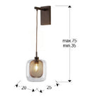 Schuller Fox 653596 Chocolate Wall Lamp 1L.