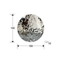 Polyedric 687713 POLYEDRIC- STEEL BAS-RELIEF CHROMED