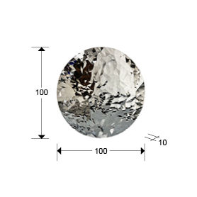 Polyedric 687713 POLYEDRIC- STEEL BAS-RELIEF CHROMED