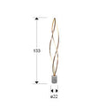 ADELE - ROSE GOLD FLOOR LAMP