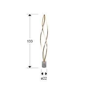 ADELE - ROSE GOLD FLOOR LAMP