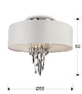 ·DOMO· CEILING LAMP 4L., CHROME