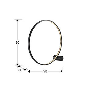 Odile Floor Lamp D90 - Black