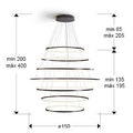 ODESSA - LAMP 7 RINGS D150 - BRONZE