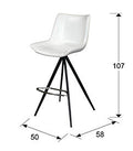 ·SAMOA· HIGH STOOL, WHITE