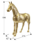 PEGASO- LARGE HORSE FIGURE, GOLD