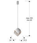 PRISCILA LAMP 1L., CHROME