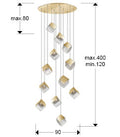 Priscila Lamp 12L Gold