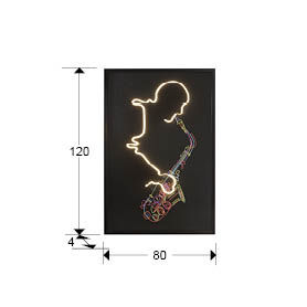 Saxofón 724739 SAXO - LED LIGHT ART 80x120