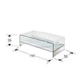 ·SONAMA· COFFEE TABLE GLASS/WHITE