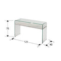·SONOMA·CONSOLE TABLE GLASS/WHITE