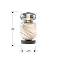 BIANCA -TABLE LAMP 1L- VEINED/SMOKE