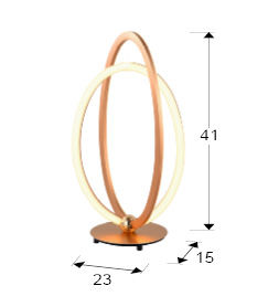 ·OCELLIS· LED TABLE LAMP, ROSE GOLD