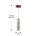 CAÑAS - LAMP 1L- BROWN/BRONZE