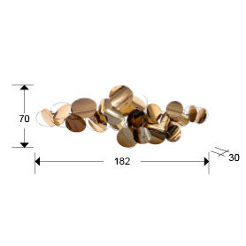 Serenity 895323 Wall Sculpture Steel Rose Gold