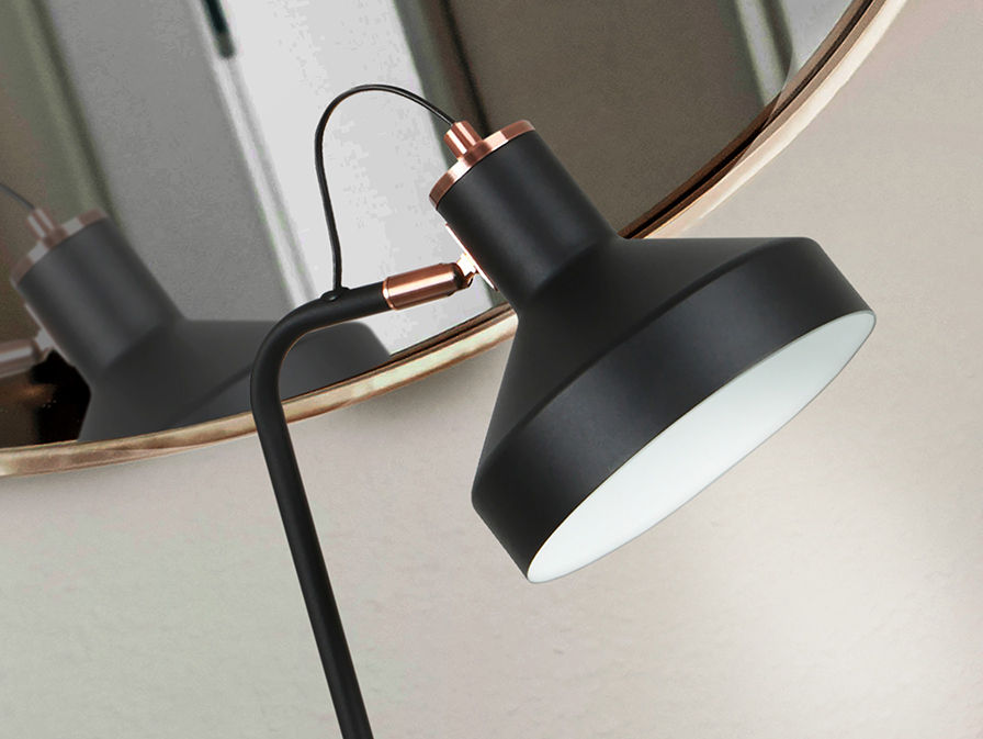 I3 - IRIAS - TABLE LAMP 1L. BLACK-COPPE